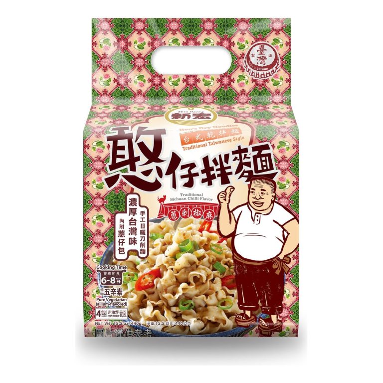 憨仔- まぜそば ねぎ刻み唐辛子山椒 440g