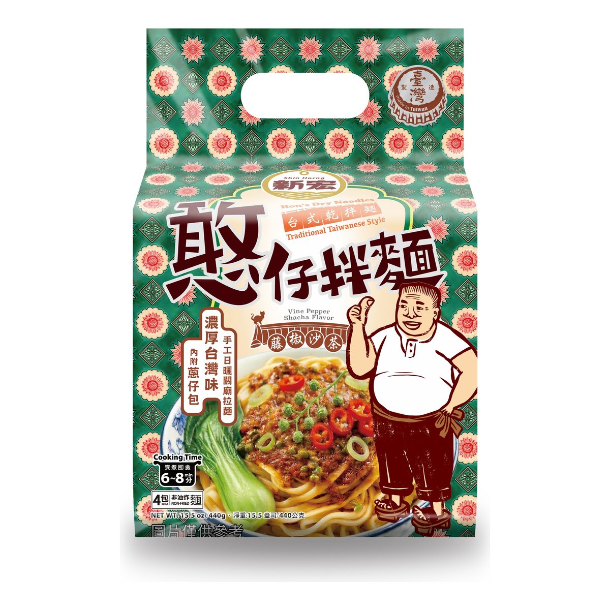 Hon’s- Dry Noodles – Vine Pepper Shacha Flavor 440g