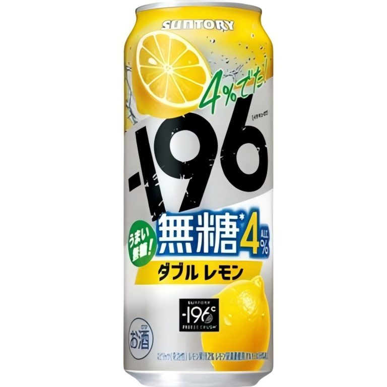 サントリー- －１９６無糖＜ダブルレモン＞ＡＬＣ．４％５００ｍｌ缶