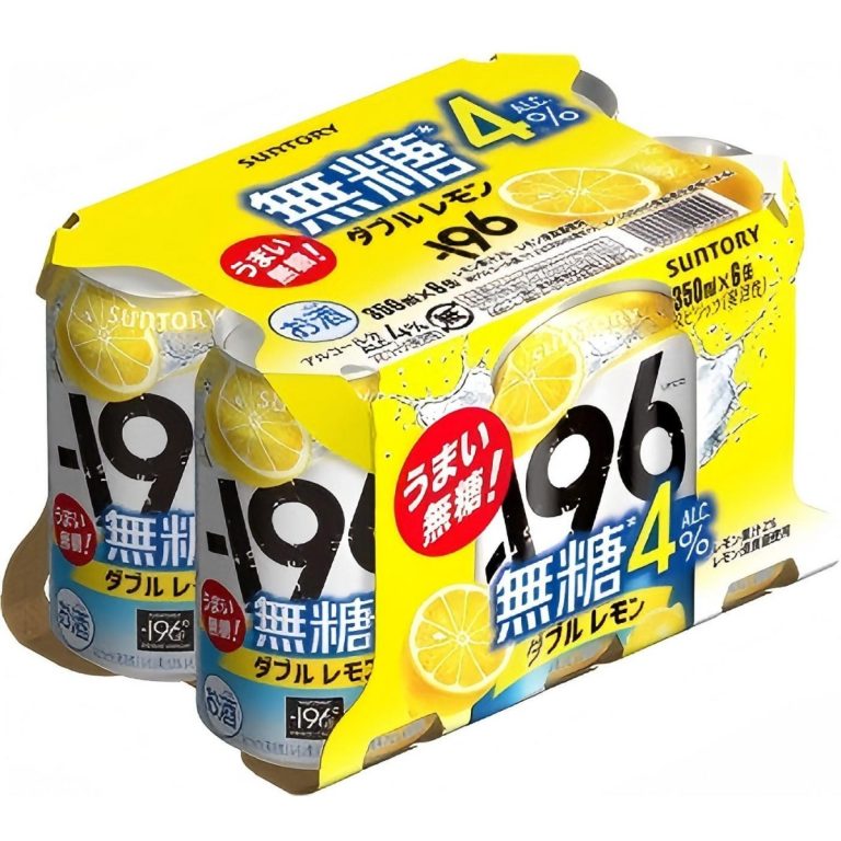 サントリー- －１９６無糖＜ダブルレモン＞ＡＬＣ．４％３５０ｍｌ６缶