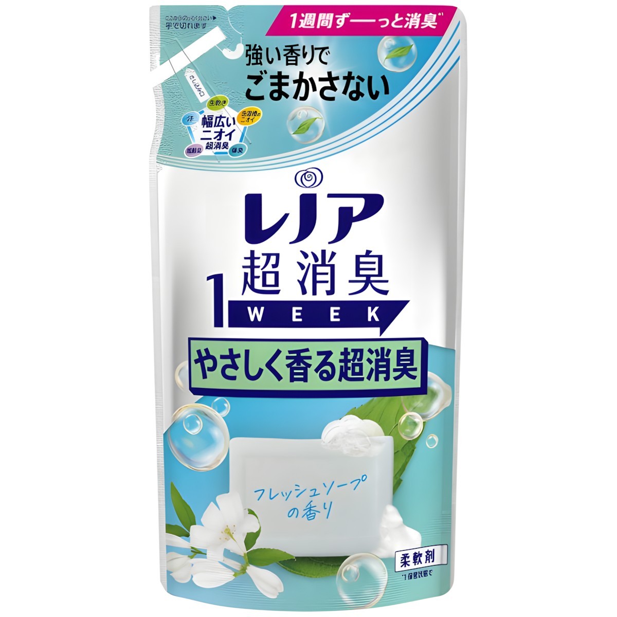 寶僑- 麗諾超消臭1週 (溫和清新皂香) (補充包3入) 380ml