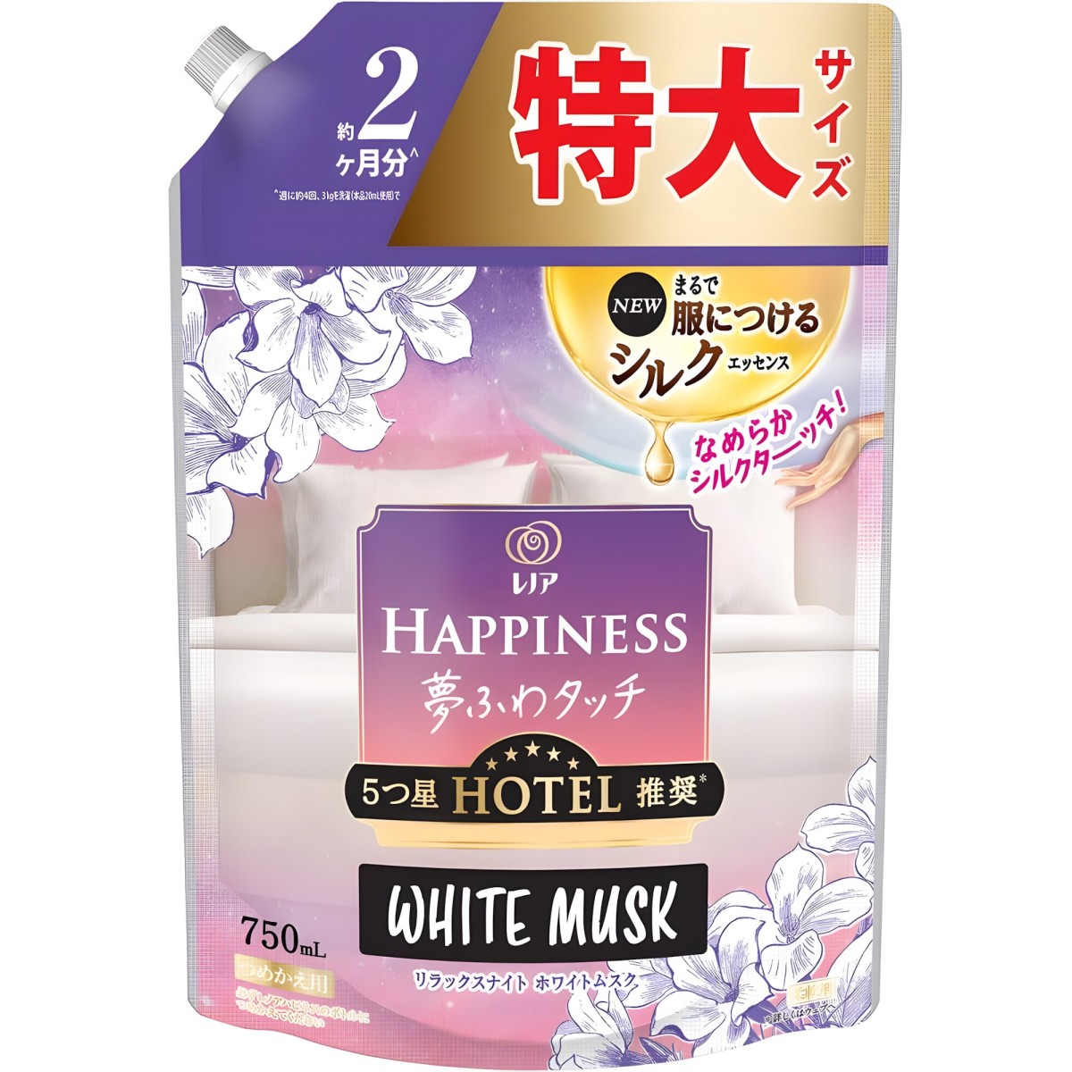 寶僑- 麗諾幸福 (夢幻柔感-夜間放鬆白麝香) (特大補充包) 750ml