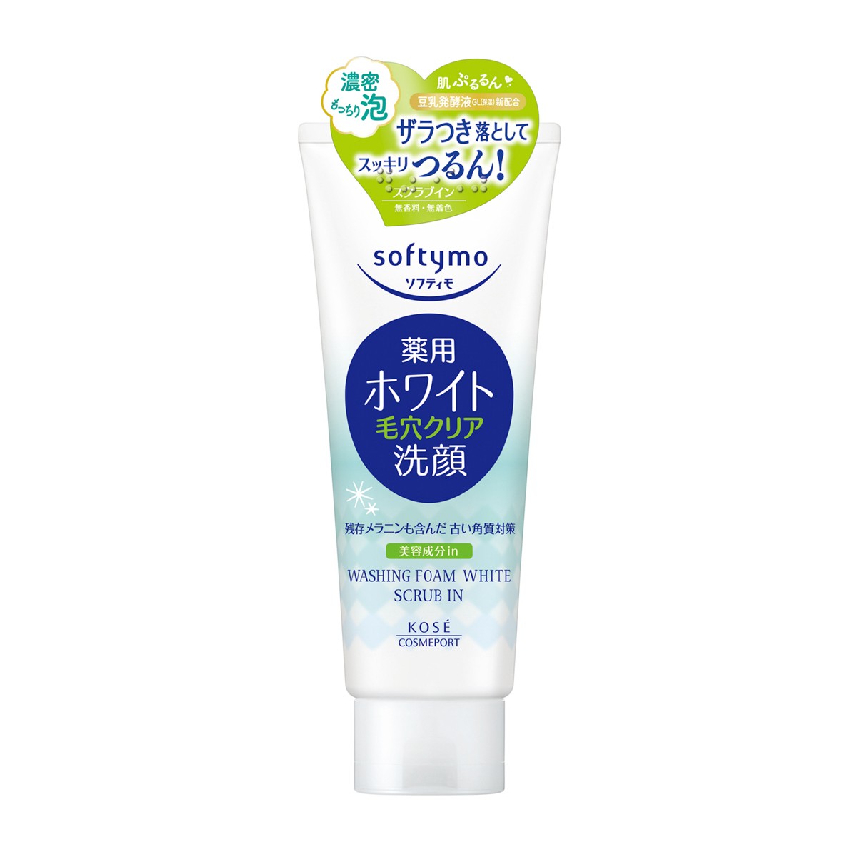 コーセー- ソフティモ 薬用洗顔フォーム （ホワイト） スクラブイン 150g
