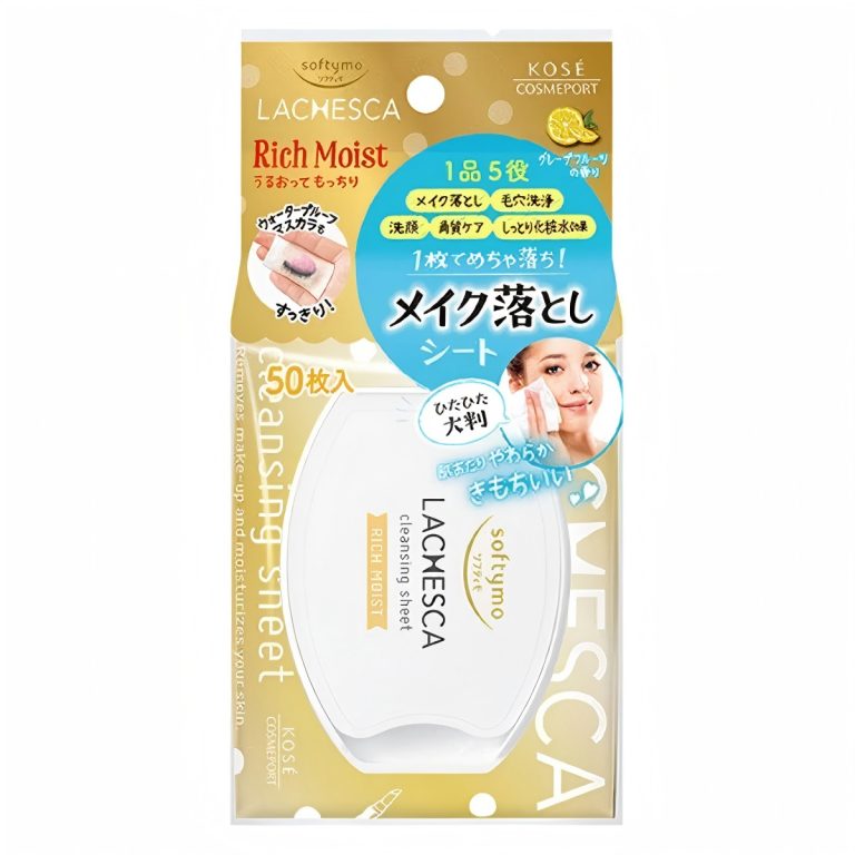 高絲- Softymo LACHESCA 滋潤卸妝濕巾（高保濕型） 50枚入