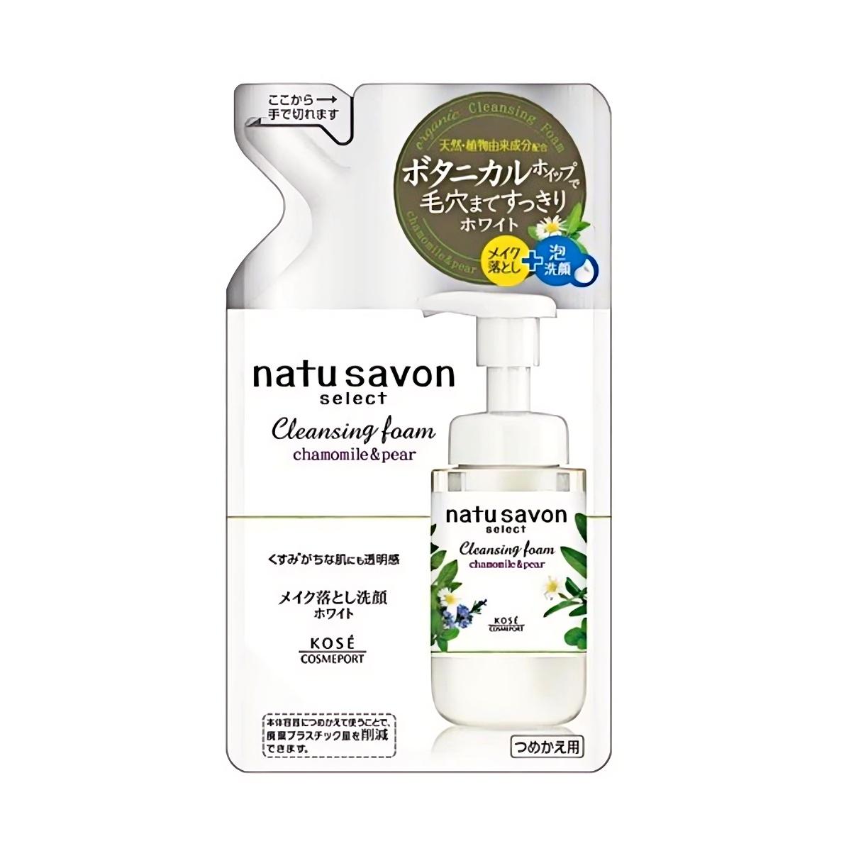 KOSÉ- Softymo NatuSavon Select White Cleansing Foam (Refill) 180ml