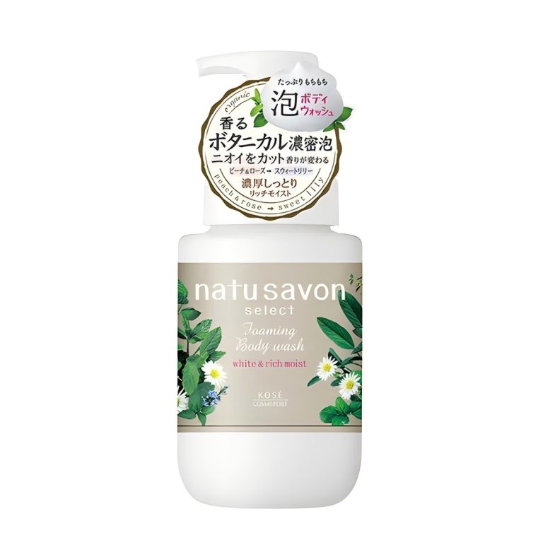 高絲- Softymo NatuSavon Select White 泡沫沐浴乳（高保濕型／瓶裝） 450ml