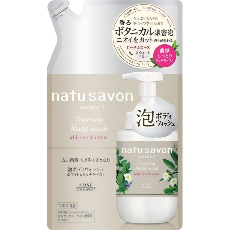 高絲- Softymo NatuSavon Select White 泡沫沐浴乳（高保濕型／補充包） 350ml