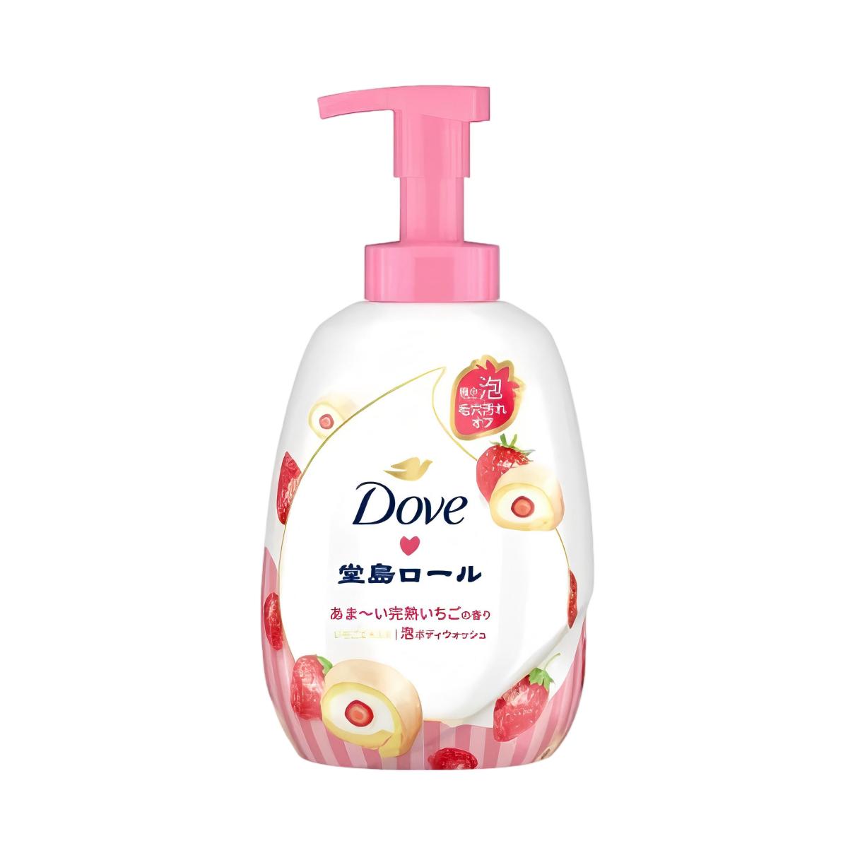 聯合利華- Dove 美肌保濕 泡沫沐浴乳 季節限定堂島蛋糕卷 香甜熟成草莓 按壓瓶