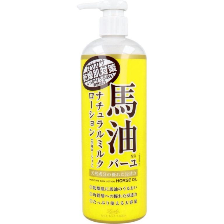 浪蘭堂- Loshi Moist Aid 馬油天然乳液 485ml