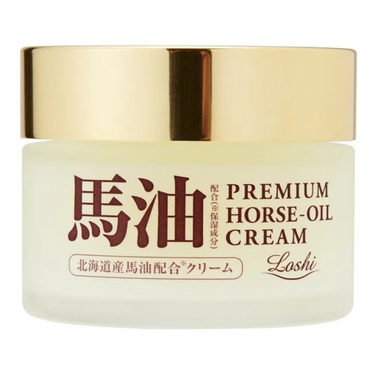 COSMETEX ROLAND- Loshi Moist Aid Hokkaido Horse Oil Skin Cream Premium 40g