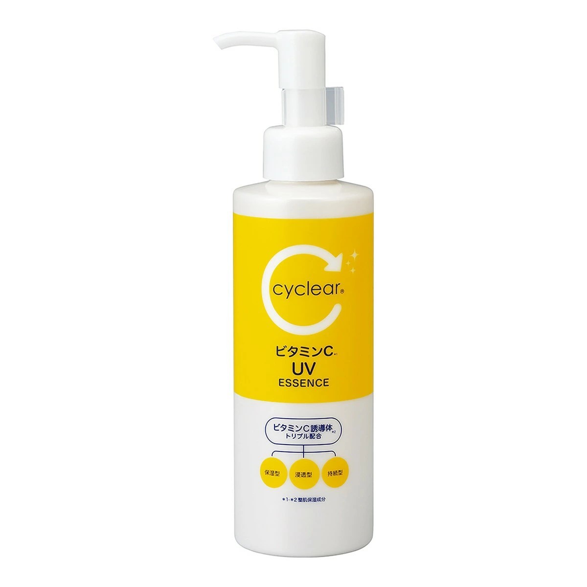 KUMANO YUSHI- Cyclear Vitamin C Light Up UV Essence Pump