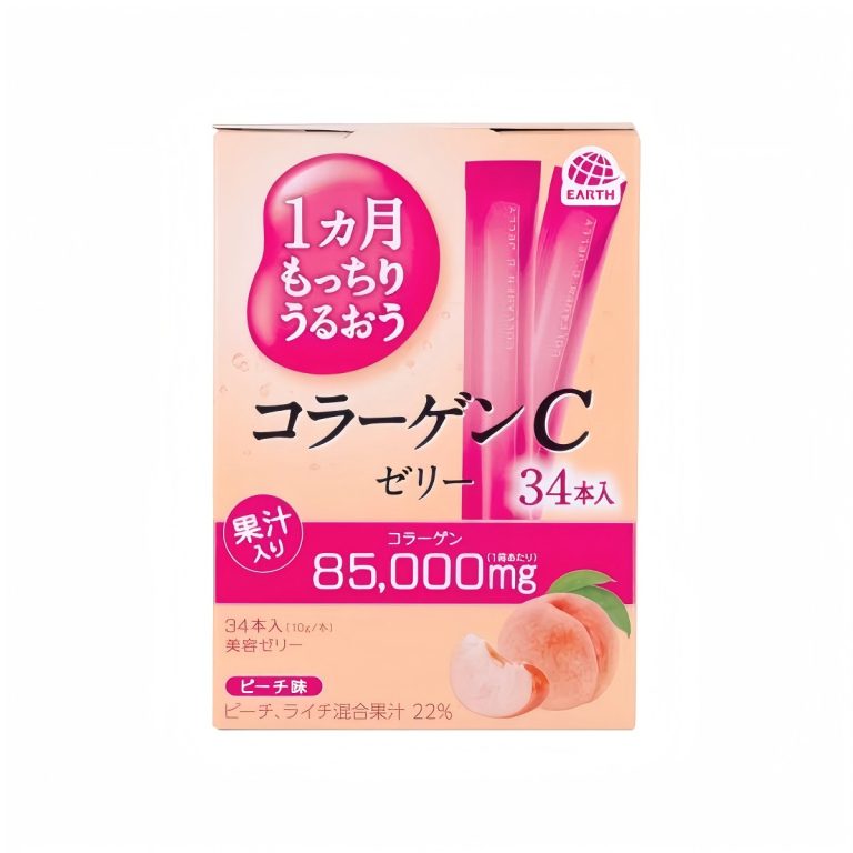 アース製薬- 1ヵ月もっちりコラーゲンCゼリーピーチ 34本