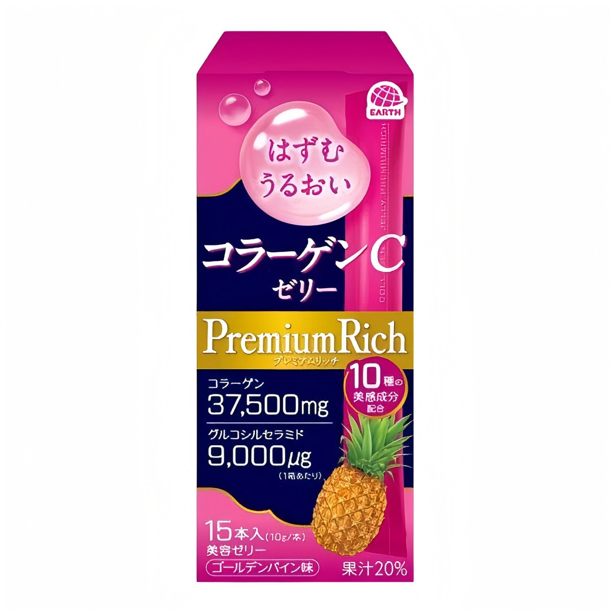 EARTH- 膠原蛋白C果凍豪華版 G鳳梨口味 15入