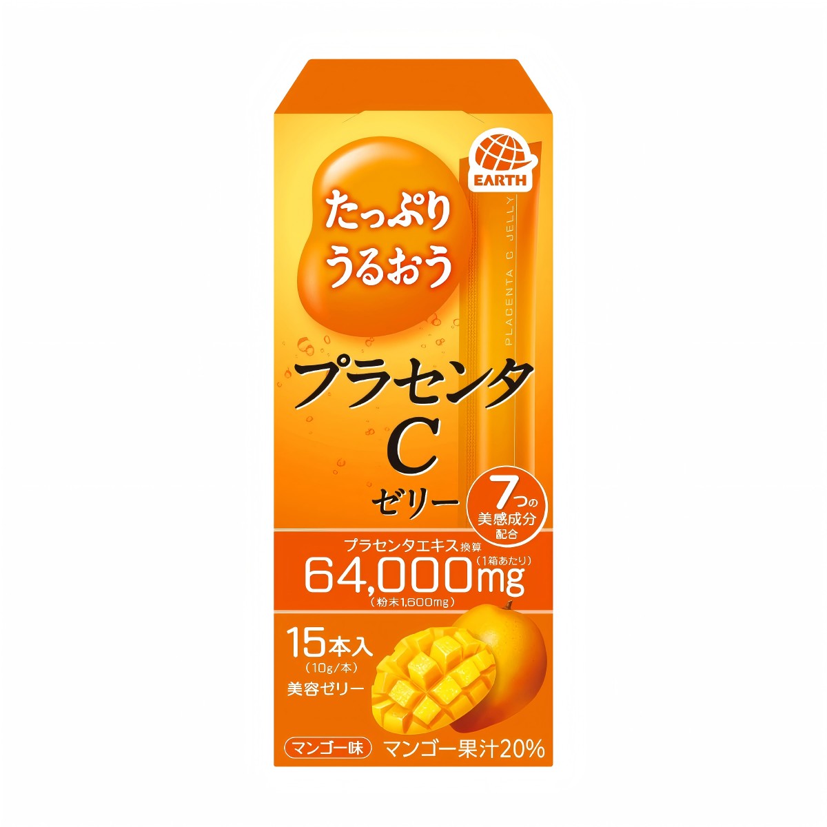 アース製薬- プラセンタＣゼリー マンゴー味 １５本入