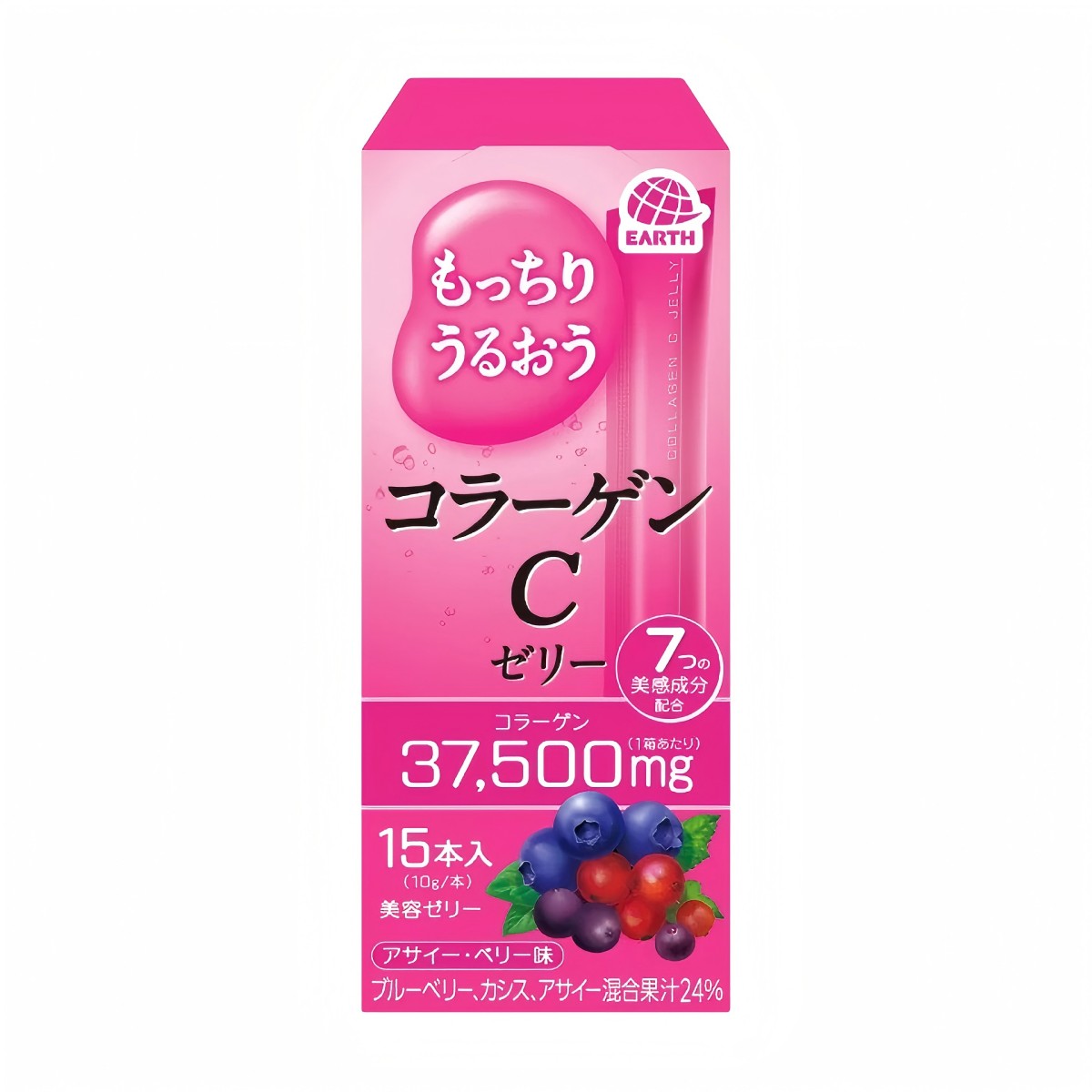 EARTH- 膠原蛋白C果凍 巴西莓與莓果口味 15入