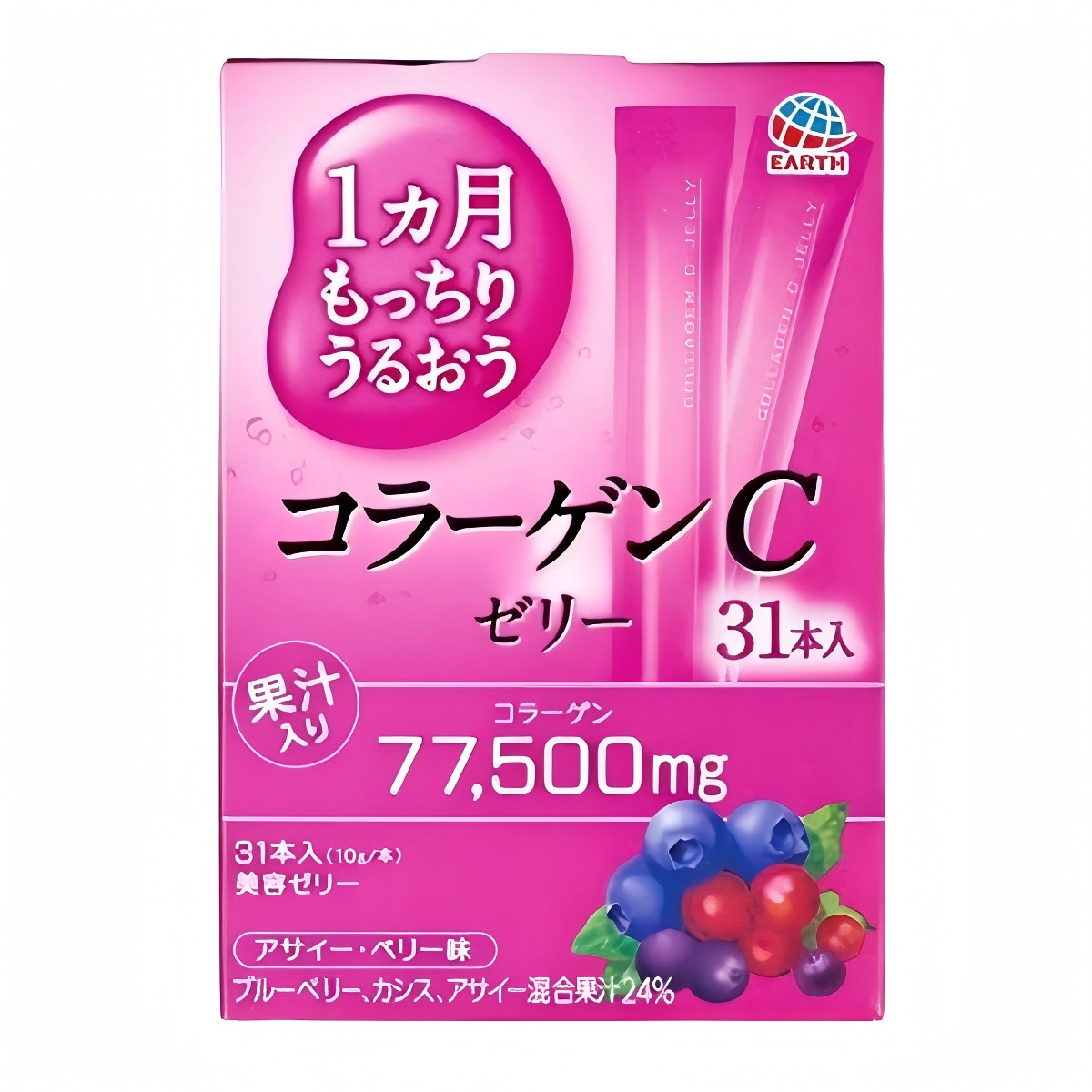 アース製薬- １ヵ月もっちりうるおうコラーゲンＣゼリー