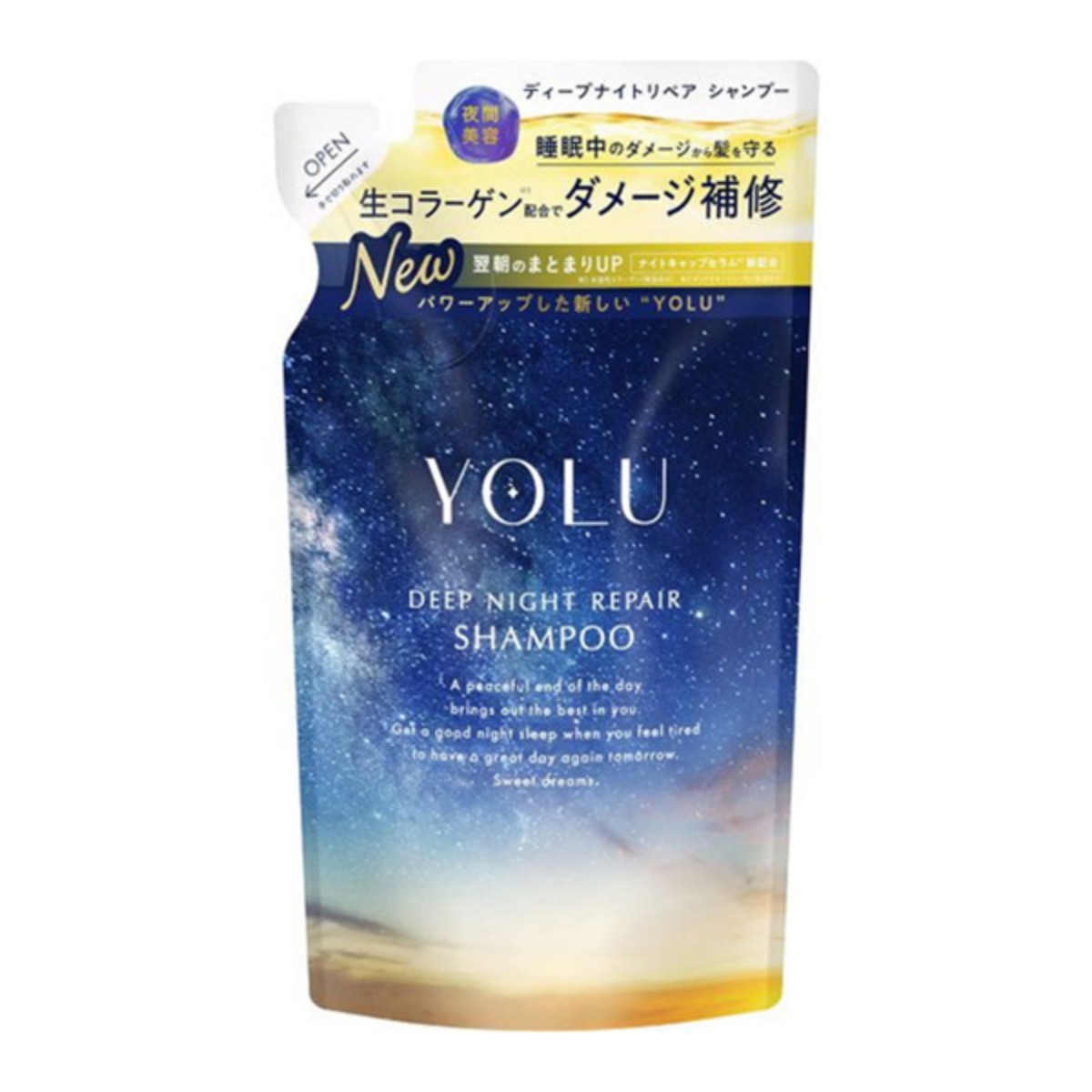 I-ne- YOLU 深層夜間修護洗髮精 補充包 350ml