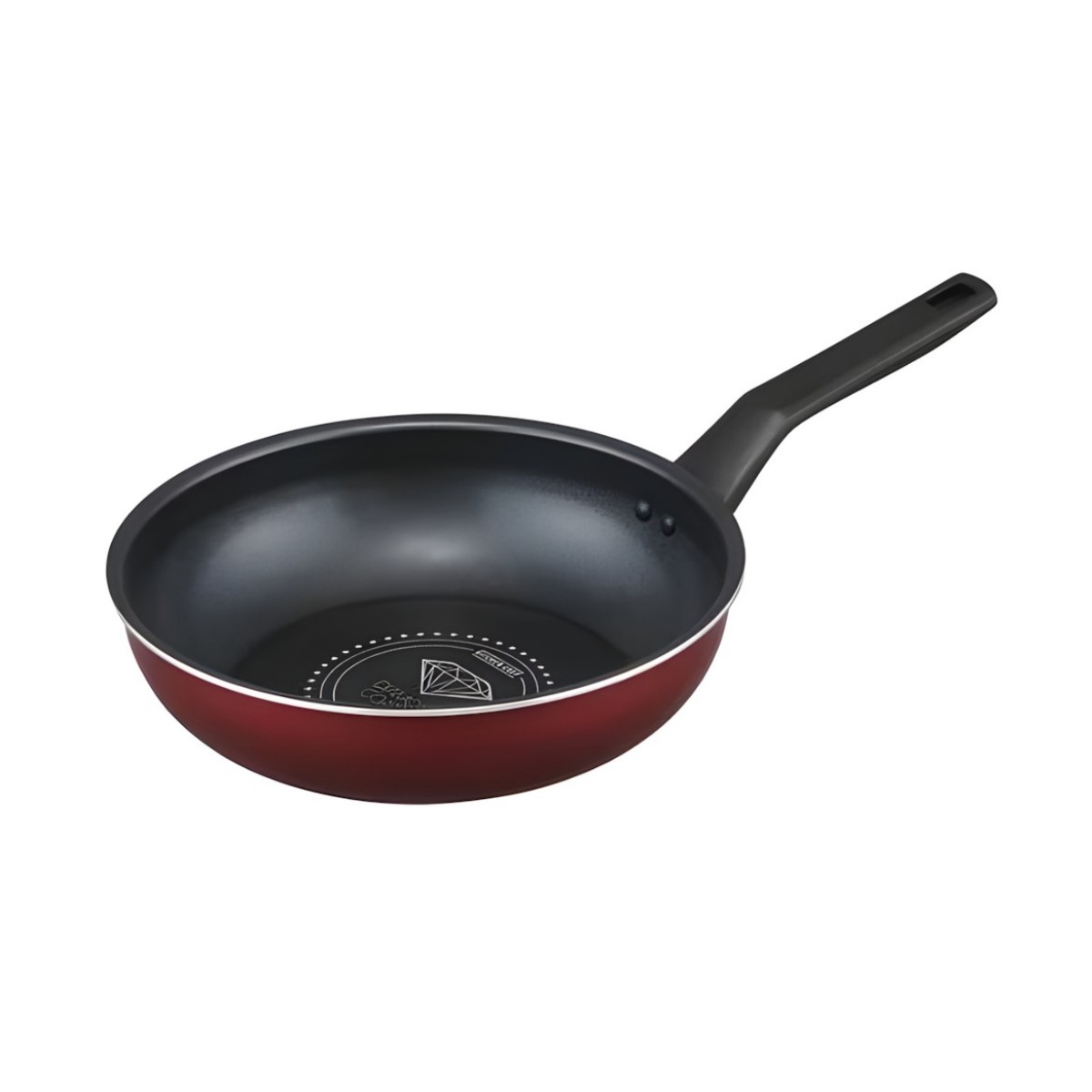 Irisu Ōyama- Diamond Coated Frying Pan IH & Gas Compatible 26cm Wine Red VDI-F26