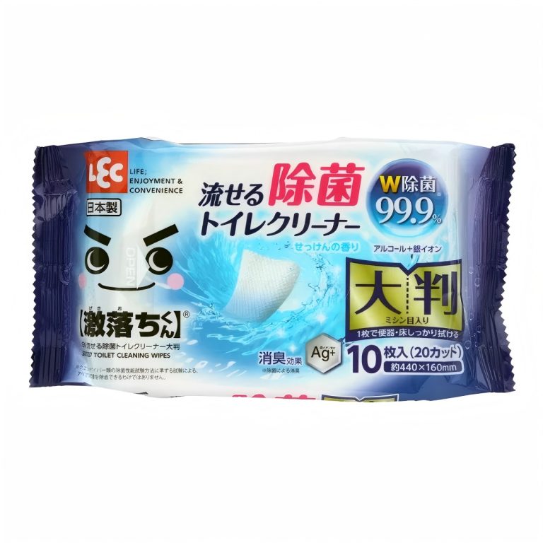 LEC- GN可沖式抗菌馬桶濕巾(加大版)
