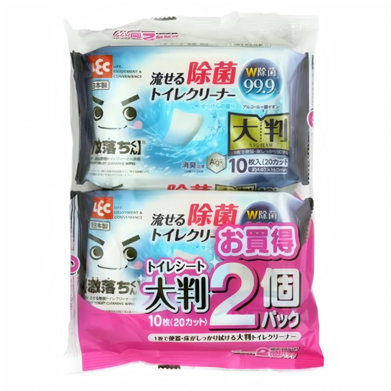 LEC- GN可沖式抗菌馬桶濕巾(加大版雙包裝)