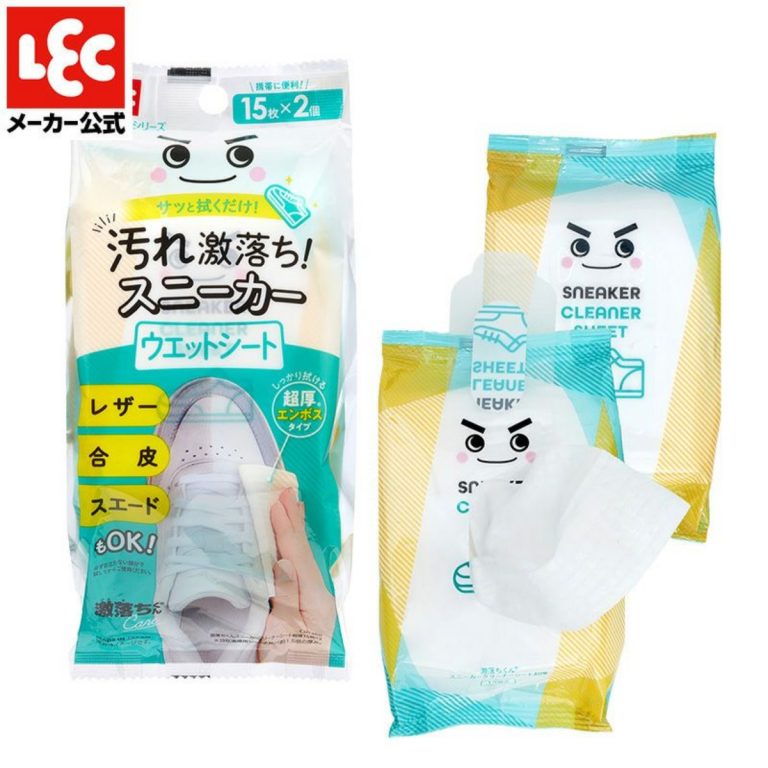 LEC- 激落先生 超厚運動鞋清潔濕巾 15枚×2