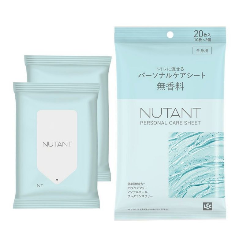 LEC- NT個人護理濕巾 10枚×2 無香
