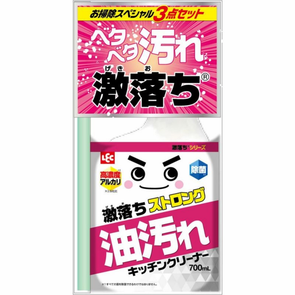 レック- 激落ちストロング 油汚れ用700mL道具セット