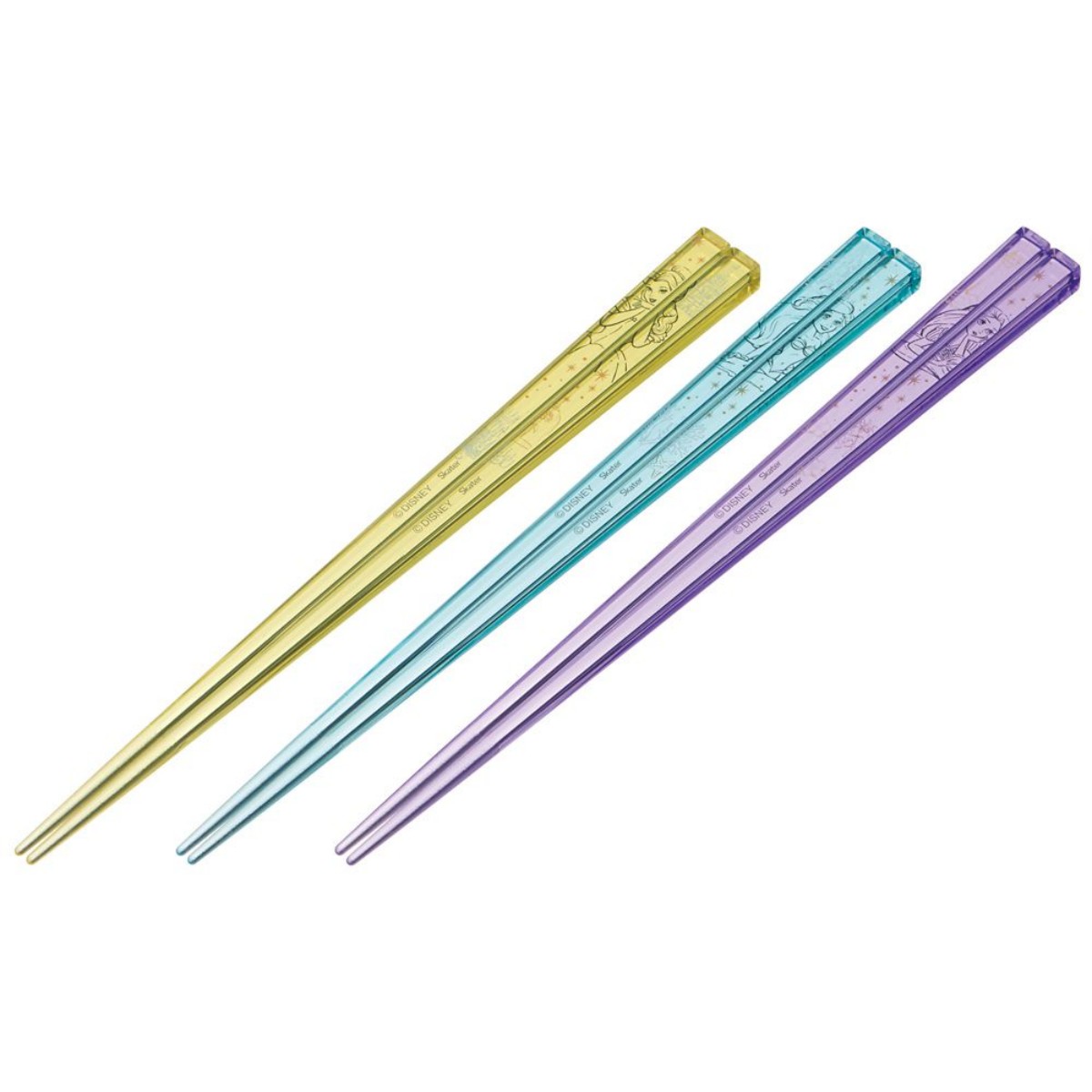Skater- Acrylic Chopsticks 3P Set Princess AAC45T
