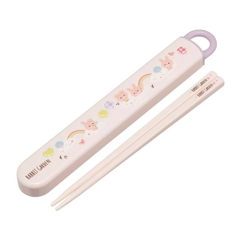 Skater- Antibacterial Dishwasher Safe Chopstick Case Set Rabbit Garden ABS2AMAG