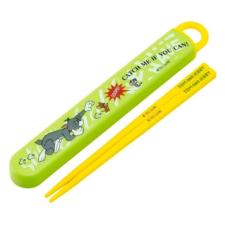Skater- Antibacterial Dishwasher Safe Chopstick Case Set Tom & Jerry EAT ABS2AMAG