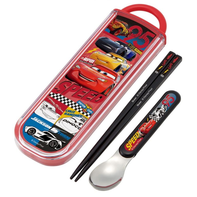 Skater- Antibacterial Chopsticks & Spoon Combo Set Cars 22 CCA1AG
