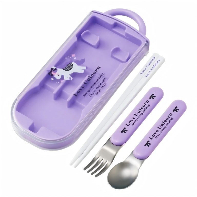 Skater- Antibacterial Dishwasher Safe Trio Set Love Unicorn TACCC2AG