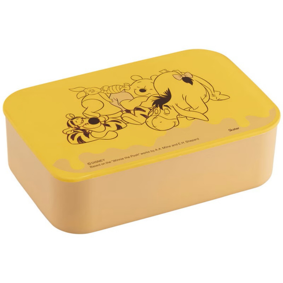 Skater- Lacquered Lunch Box Winnie the Pooh NLP5