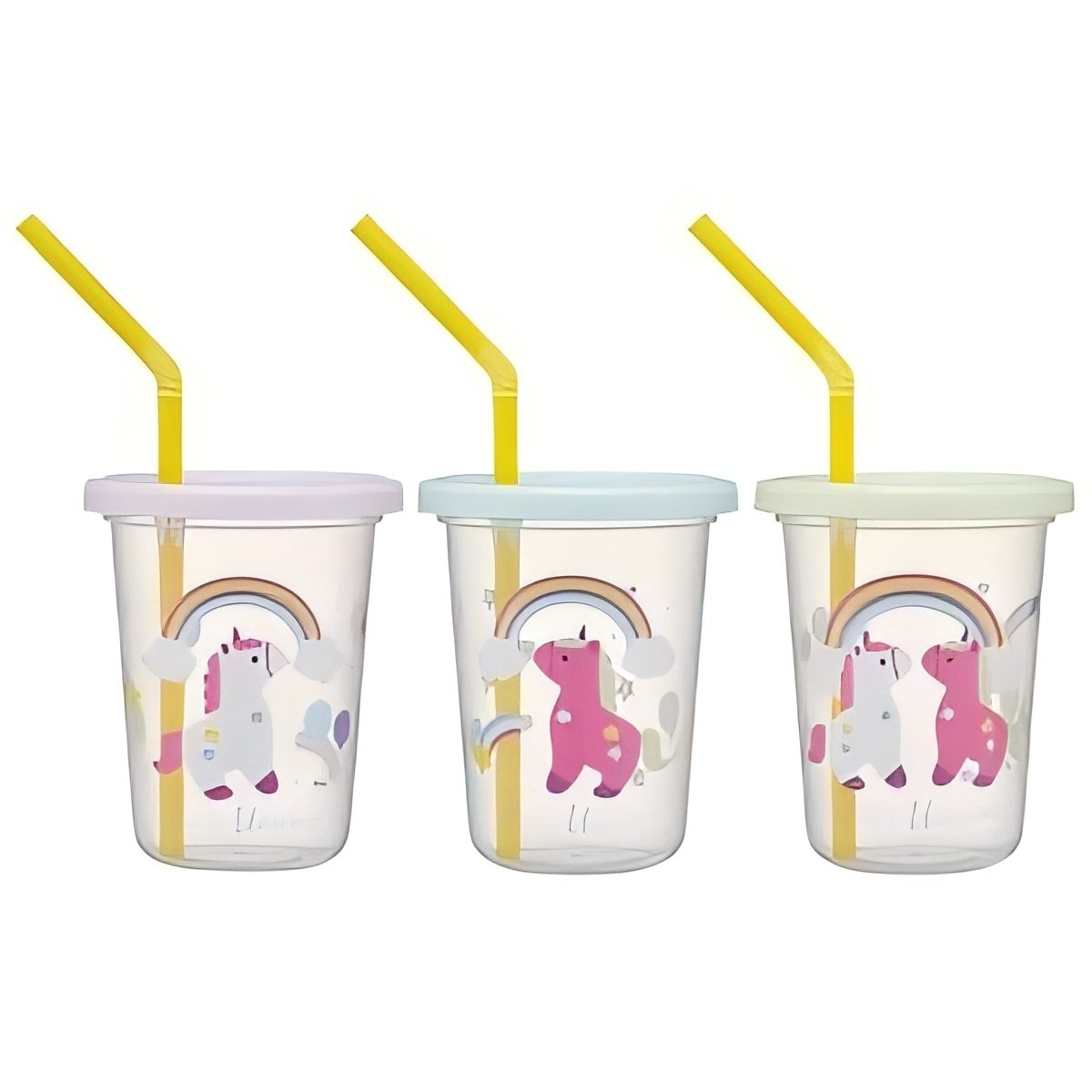 Skater- Straw Tumbler Set of 3 Little Unicorn SIH2ST