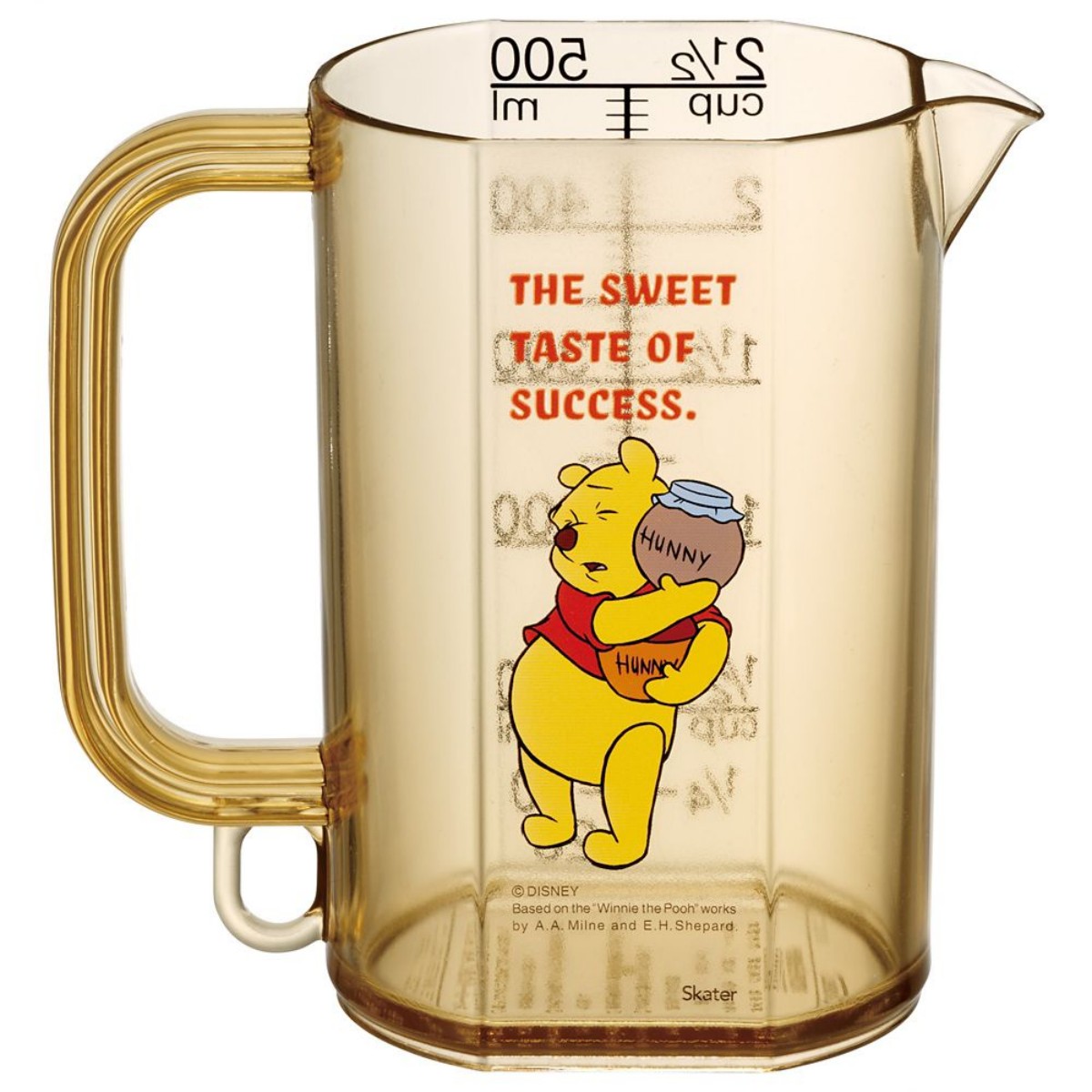 Skater- 500ml Measuring Cup Pooh Funny Face MMC1