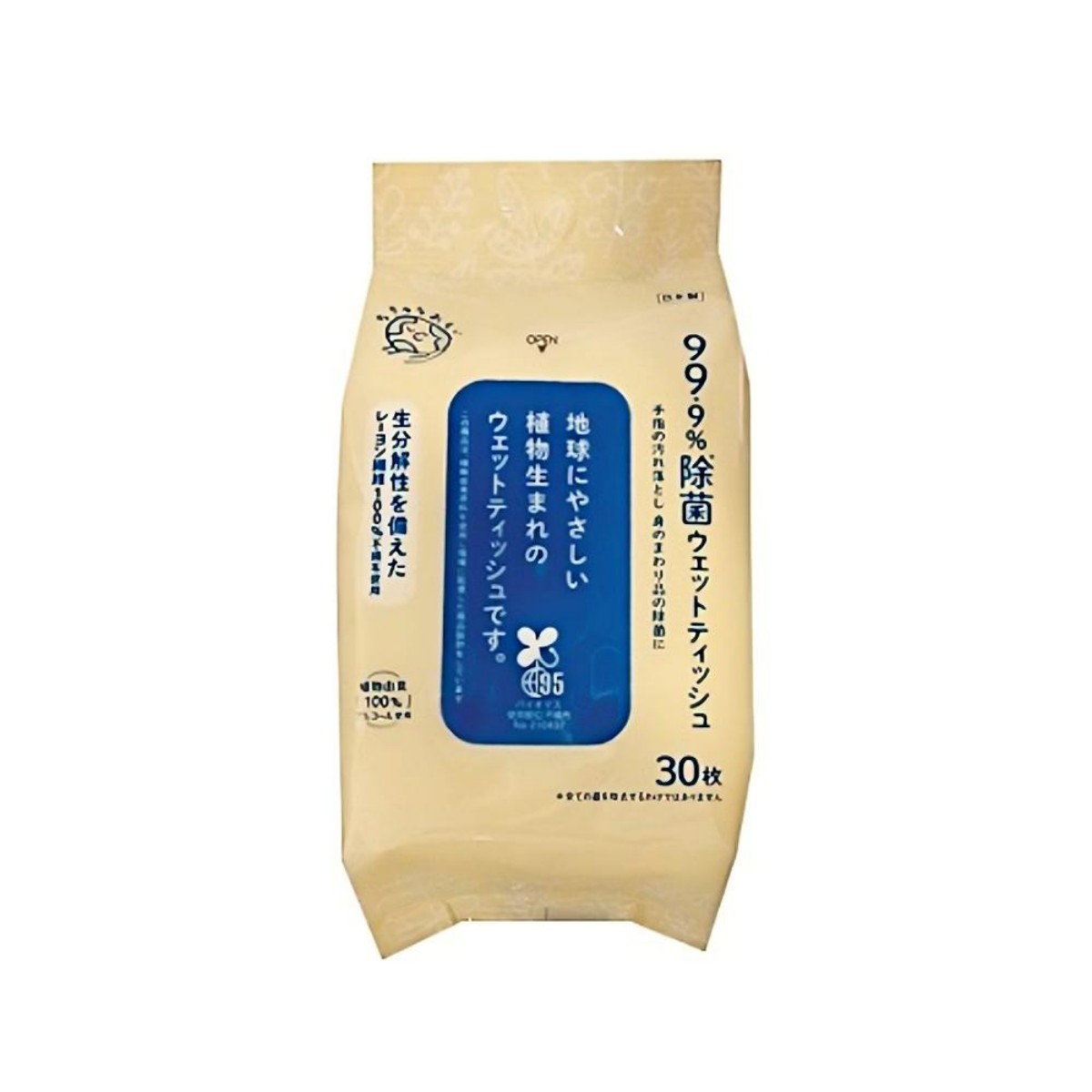 Life-do.Plus- Chikyuu Omoi Alcohol Sanitizing Portable Wet Wipes 30 sheets 131g