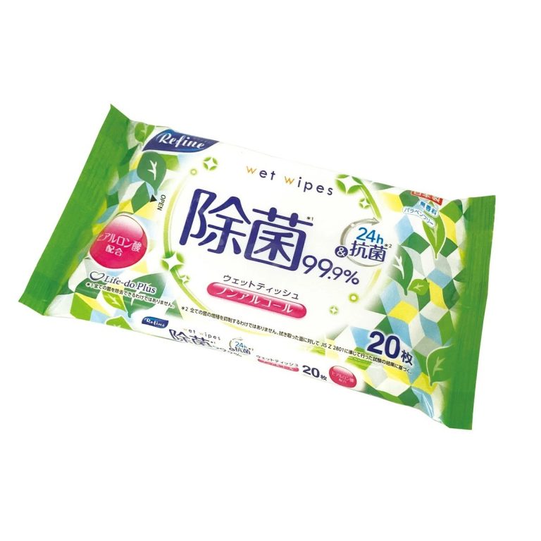 Life-do.Plus- Refine 無酒精除菌 大尺寸濕紙巾 20枚 135g
