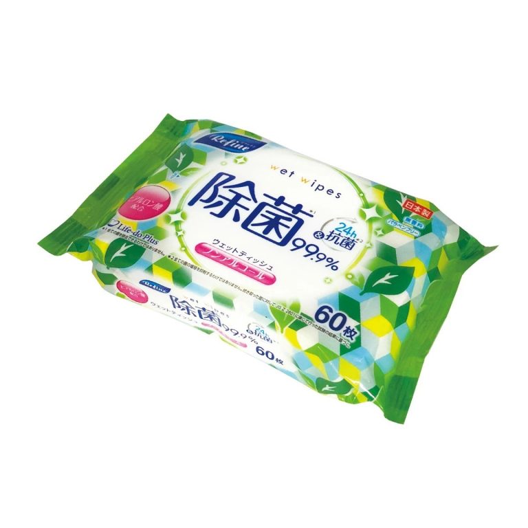 Life-do.Plus- Refine 無酒精除菌濕紙巾 60枚×1包 153g