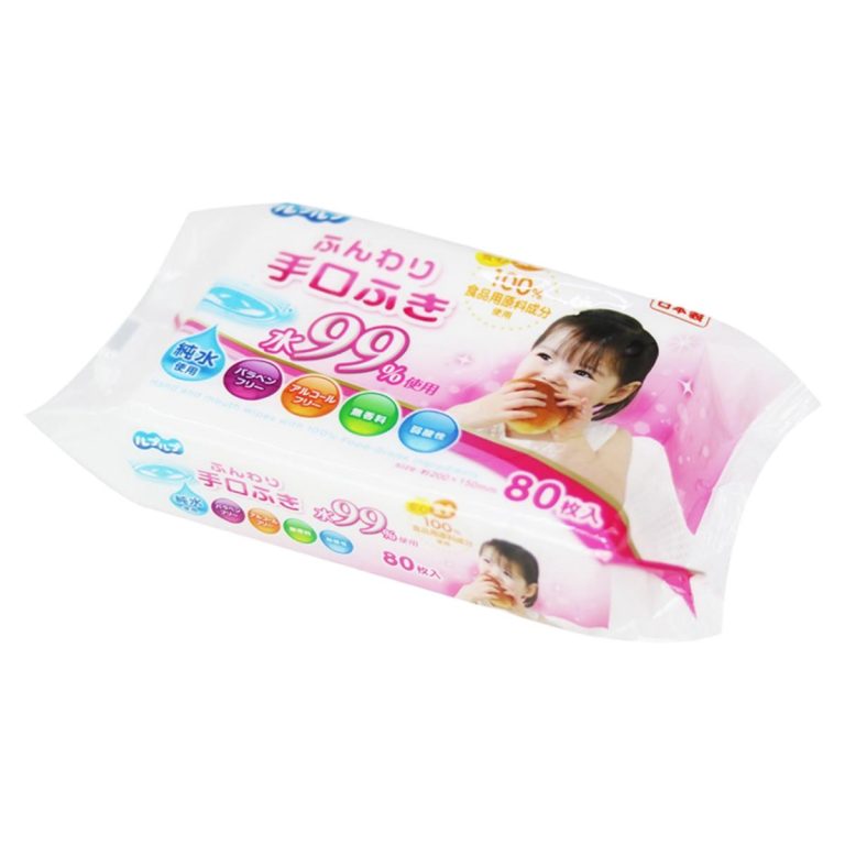 Life-do.Plus- LPLP Soft Hand & Mouth Wipes Water 99% 80 sheets (1 pack) 282g