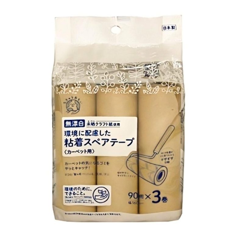Life-do.Plus- 地球環保 原色無漂白黏著備用膠帶 90圈×3捲 350g