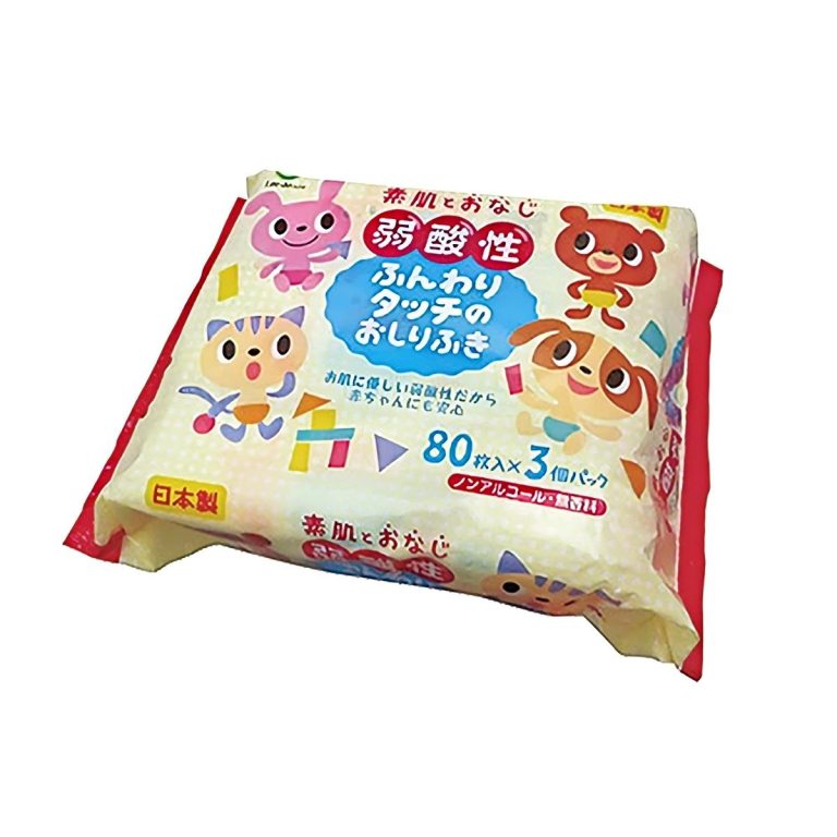 Life-do.Plus- 弱酸性 柔軟觸感屁屁濕巾 80枚×3包 570g
