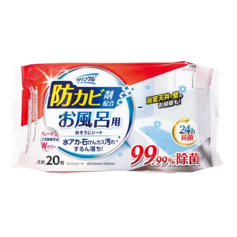 Life-do.Plus- Crinkle 浴室防黴清潔濕巾 24小時抗菌 20枚 175g
