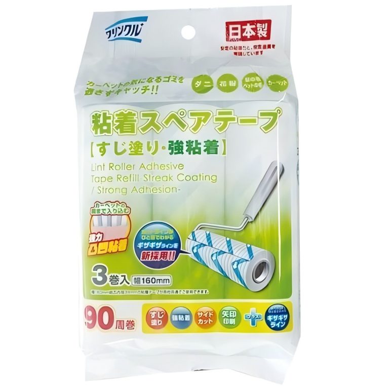 Life-do.Plus- Crinkle 黏著備用膠帶 地毯用 條紋塗層 強黏著 90圈×3捲 395g