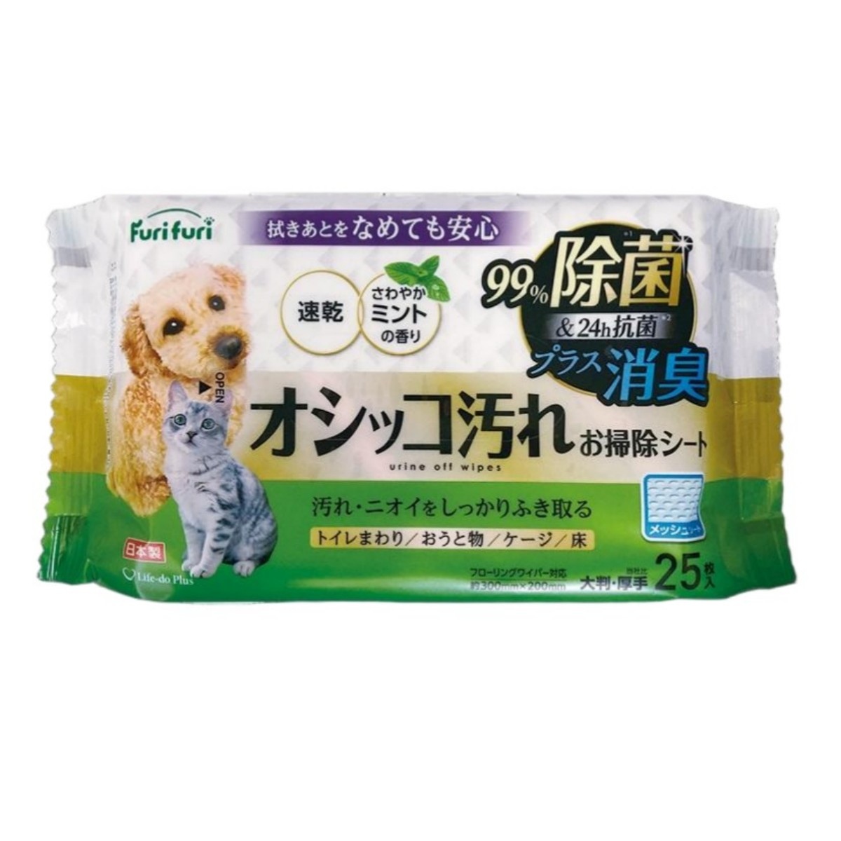 Life-do.Plus- Furifuri Pee Stain Cleaning Sheet 25 sheets 290g