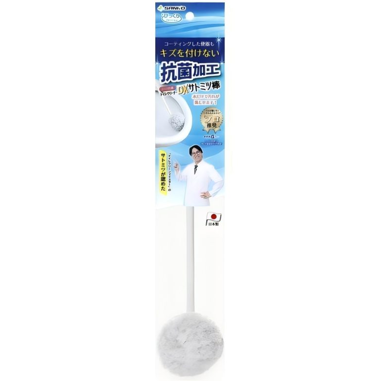 SANKO- 驚奇抗菌馬桶清潔刷DX Satomitsu棒 BA-62 GY(灰色)