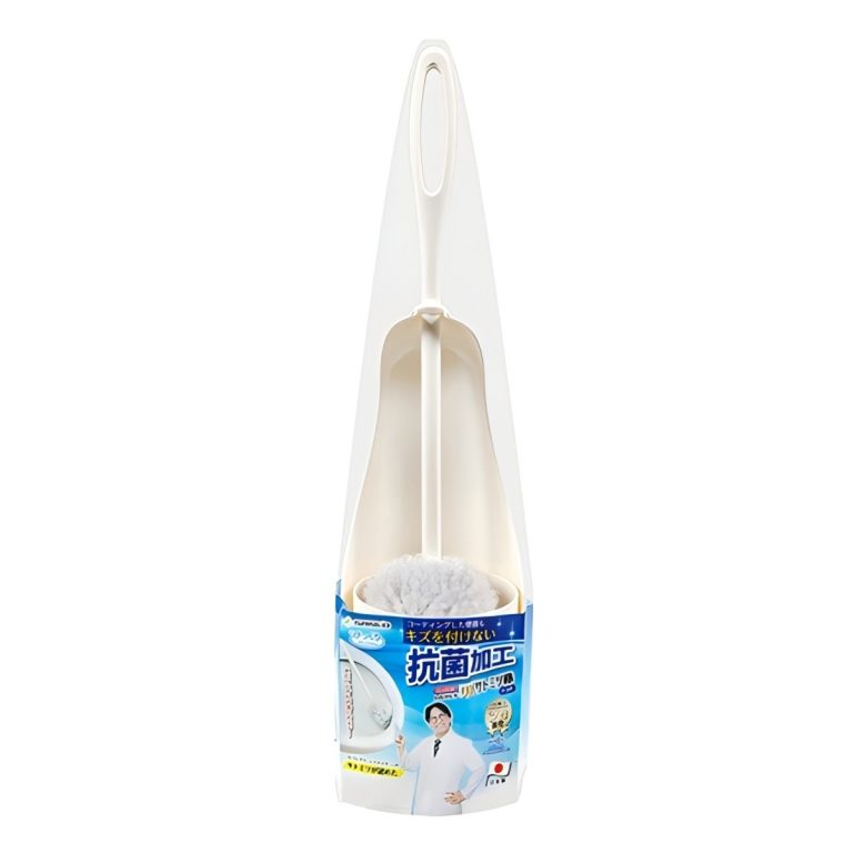 SANKO- 驚奇抗菌馬桶清潔刷附盒DX Satomitsu棒 BA-61 GY(灰色)