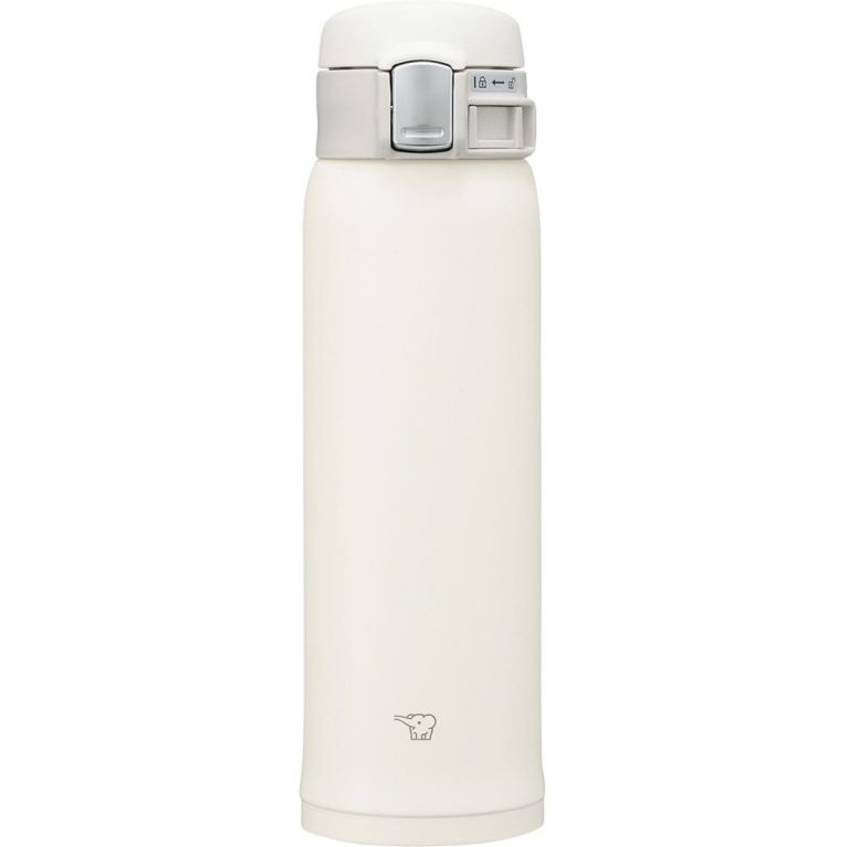ZOJIRUSHI- STAINLESS STEEL MUG ONE TOUCH SM-SF48WM PALE WHITE 0.48 L