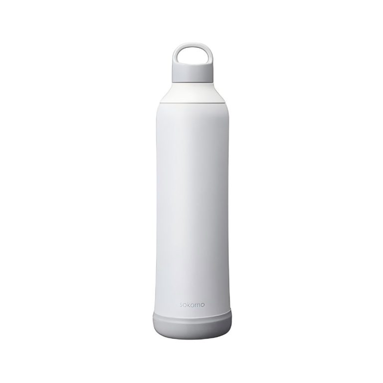 DOSHISHA- Sokomo Fully washable stainless steel bottle – 1L, White