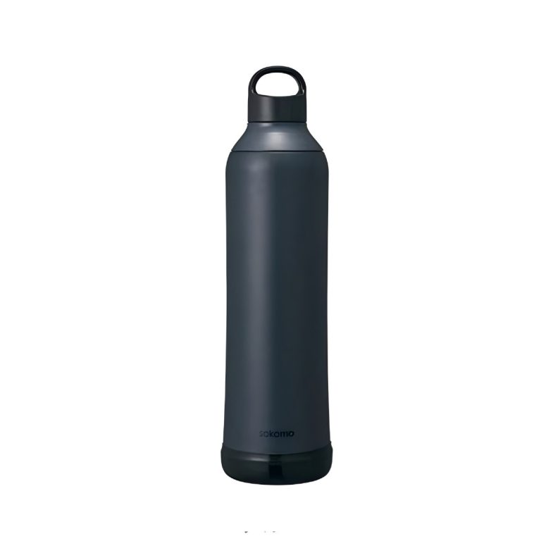 DOSHISHA- Sokomo Fully washable stainless steel bottle – 1L, Black