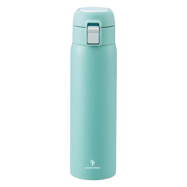KAKUSEE- Clean Powder one-touch vacuum-insulated bottle – 500ml, Mint